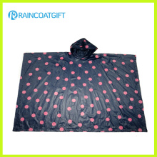 Promocionales de impresión completo adulto PE lluvia Poncho Rpe-014